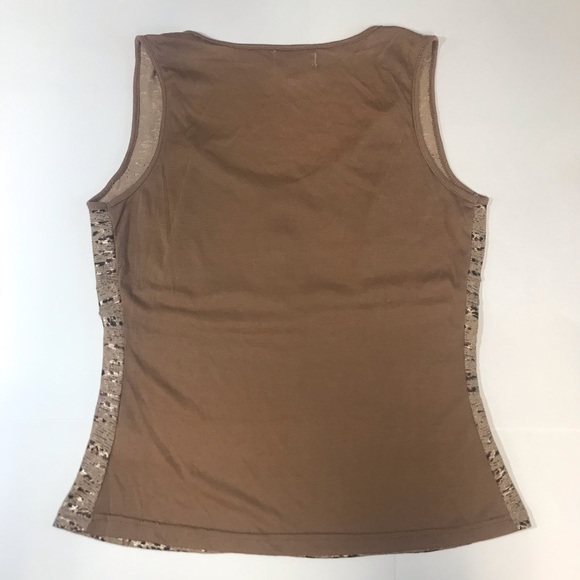 Dorothy Brown Animal Print Sleeveless Top Large - Picture 2 of 7